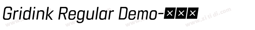 Gridink Regular Demo字体转换 Gridink Regular Demo字体转换